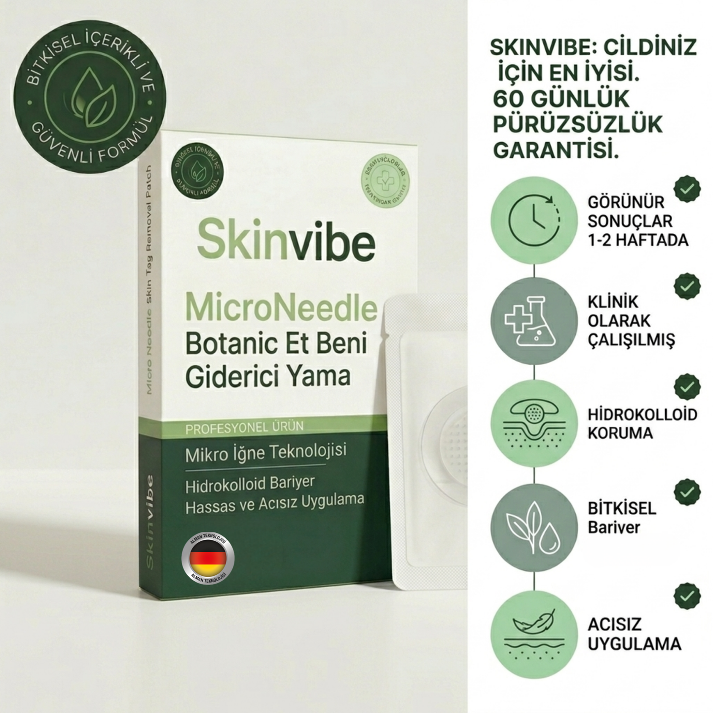 Skinvibe® - Vegan Siğil & Et Beni Bandı