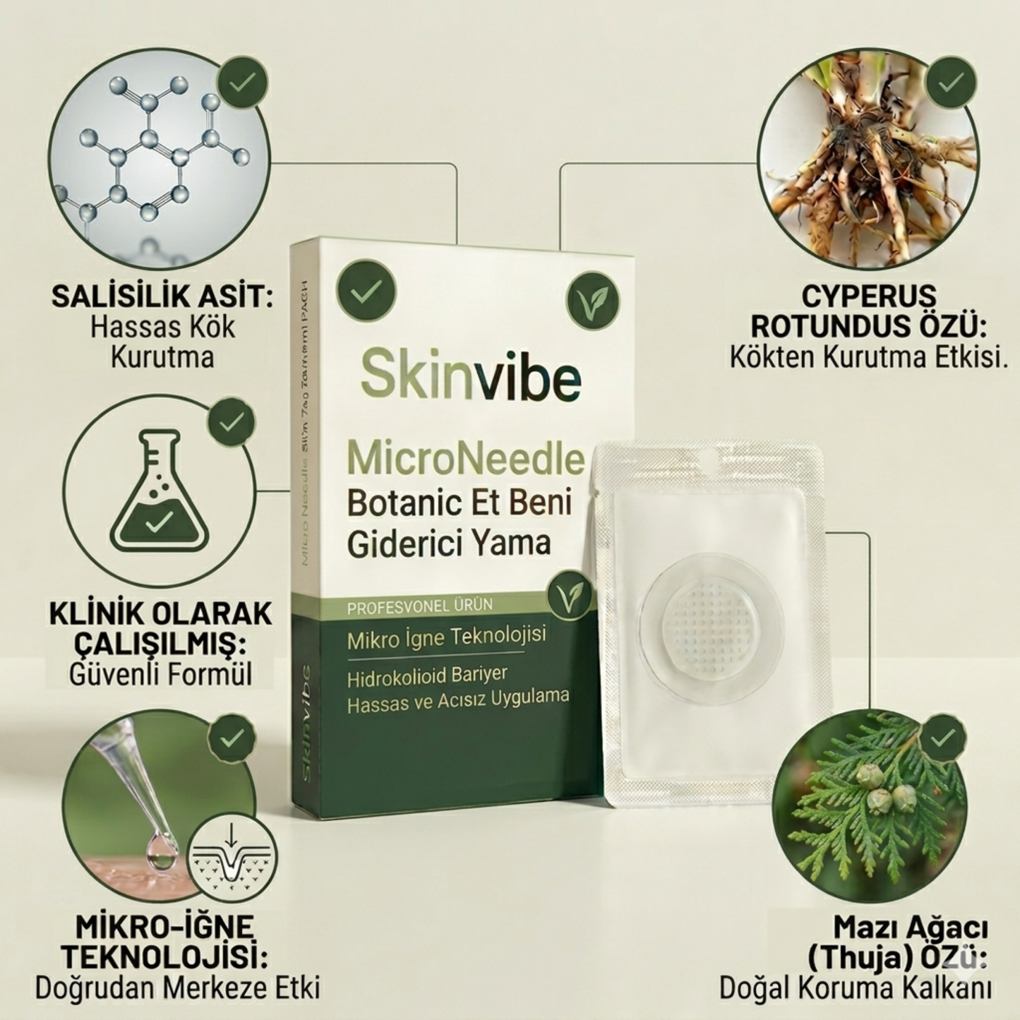 Skinvibe® - Vegan Siğil & Et Beni Bandı