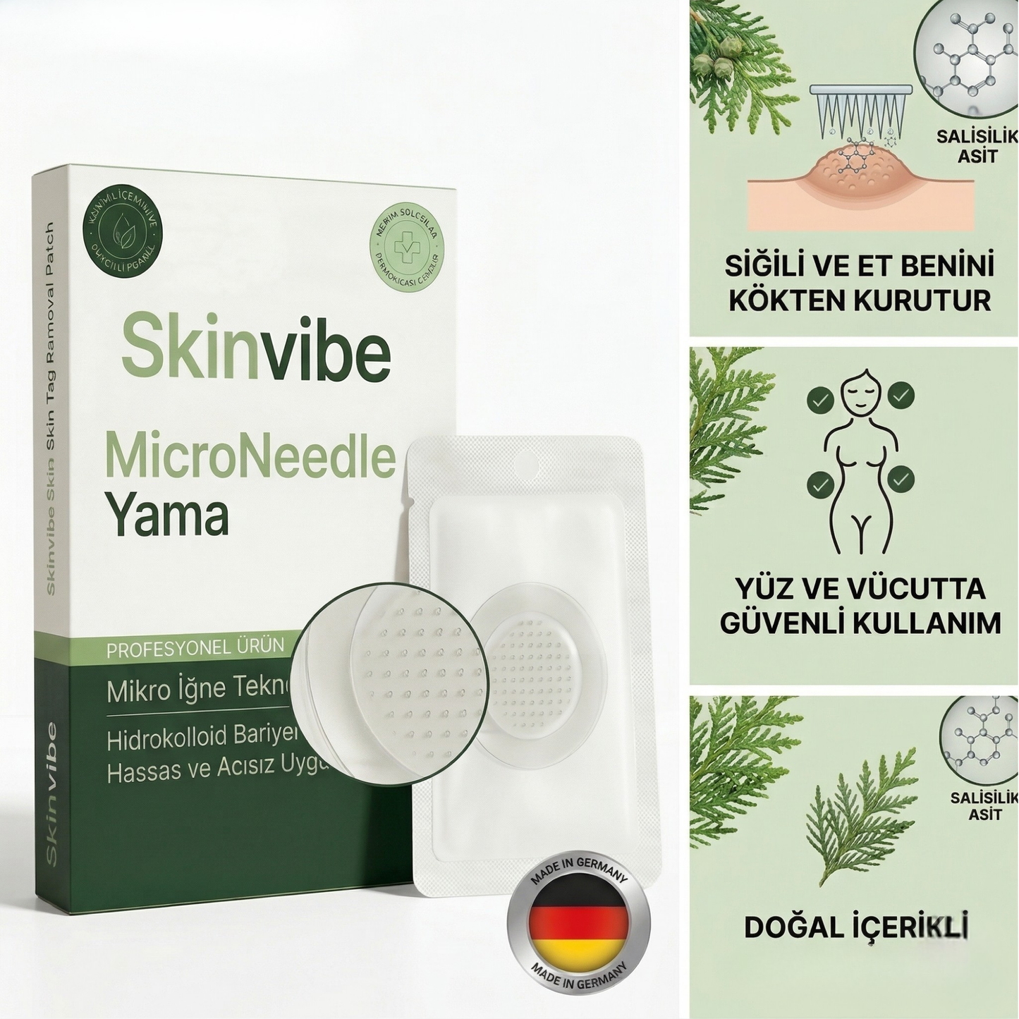 Skinvibe® - Vegan Siğil & Et Beni Bandı